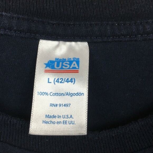 Made in the USA Logo Men's Made in America 2016 Dark Blue T-Shirt Size Large - Picture 3 of 4